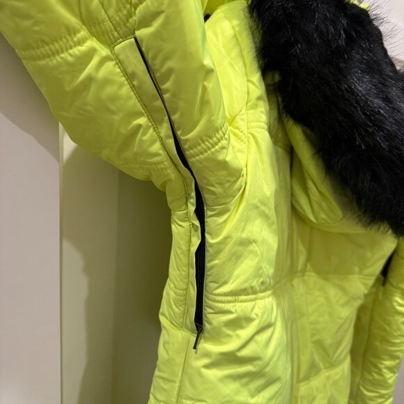 TopShop Neon Yellow Ski Jacket – Women's Small / US 6 - Picture 5 of 8